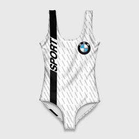Купальник-боди 3D с принтом BMW 2018 White Sport в Петрозаводске, 82% полиэстер, 18% эластан | Круглая горловина, круглый вырез на спине | bmw | автомобильные | бмв | машины