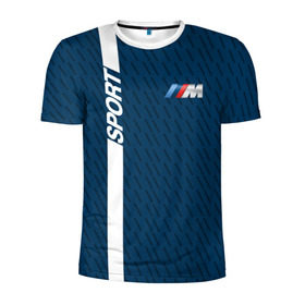 Мужская футболка 3D спортивная с принтом BMW 2018 M Sport в Петрозаводске, 100% полиэстер с улучшенными характеристиками | приталенный силуэт, круглая горловина, широкие плечи, сужается к линии бедра | 
