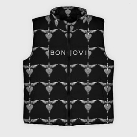 Мужской жилет утепленный 3D с принтом Bon Jovi в Петрозаводске,  |  | bon | jovi | бон | джови