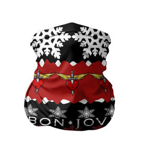 Бандана-труба 3D с принтом Праздничный Bon Jovi в Петрозаводске, 100% полиэстер, ткань с особыми свойствами — Activecool | плотность 150‒180 г/м2; хорошо тянется, но сохраняет форму | bon | jovi | бон | группа | джови | новогодний | новый год | праздник | рождество | рок | снежинки