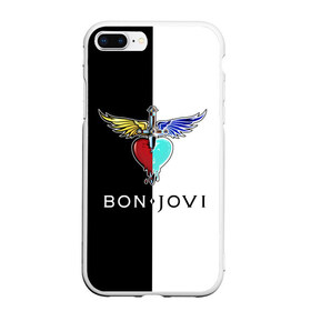 Чехол для iPhone 7Plus/8 Plus матовый с принтом Bon Jovi в Петрозаводске, Силикон | Область печати: задняя сторона чехла, без боковых панелей | bon | jovi | бон | бон джови | джови | рок группа