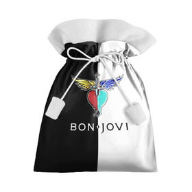 Подарочный 3D мешок с принтом Bon Jovi в Петрозаводске, 100% полиэстер | Размер: 29*39 см | Тематика изображения на принте: bon | jovi | бон | бон джови | джови | рок группа