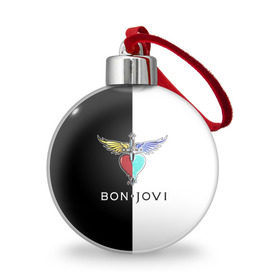 Ёлочный шар с принтом Bon Jovi в Петрозаводске, Пластик | Диаметр: 77 мм | bon | jovi | бон | бон джови | джови | рок группа