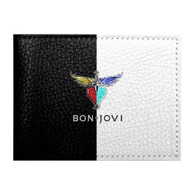 Обложка для студенческого билета с принтом Bon Jovi в Петрозаводске, натуральная кожа | Размер: 11*8 см; Печать на всей внешней стороне | bon | jovi | бон | бон джови | джови | рок группа