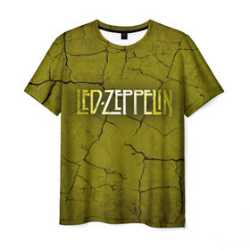 Мужская футболка 3D с принтом Led Zeppelin в Петрозаводске, 100% полиэфир | прямой крой, круглый вырез горловины, длина до линии бедер | led zeppelin | группа | джимми пейдж | джон генри бонэм | джон пол джонс | лед зепелен | лед зеппелин | роберт плант | рок