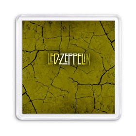 Магнит 55*55 с принтом Led Zeppelin в Петрозаводске, Пластик | Размер: 65*65 мм; Размер печати: 55*55 мм | Тематика изображения на принте: led zeppelin | группа | джимми пейдж | джон генри бонэм | джон пол джонс | лед зепелен | лед зеппелин | роберт плант | рок