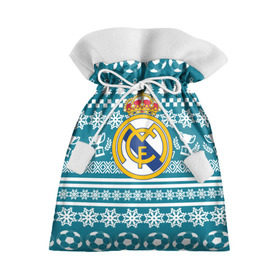 Подарочный 3D мешок с принтом Ronaldo 7 Новогодний в Петрозаводске, 100% полиэстер | Размер: 29*39 см | fc | real madrid | реал мадрид | спорт | спортивные | фк | футбол | футбольный клуб