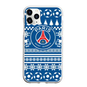 Чехол для iPhone 11 Pro Max матовый с принтом PSG Новогодний в Петрозаводске, Силикон |  | fc | fly emirates | paris | psg | лого | париж | псж | спорт | спортивные | фк | футбольный клуб