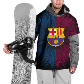 Накидка на куртку 3D с принтом FC Barca 2018 Creative uniform в Петрозаводске, 100% полиэстер |  | fc | fc barcelona | fcb | барселона | спорт | спортивные | фк | футбол | футбольный клуб