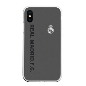 Чехол для iPhone XS Max матовый с принтом Real Madrid 2018 Vintage в Петрозаводске, Силикон | Область печати: задняя сторона чехла, без боковых панелей | Тематика изображения на принте: fc | real madrid | реал мадрид | спорт | спортивные | фк | футбол | футбольный клуб