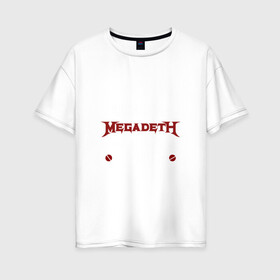 Женская футболка хлопок Oversize с принтом Я прост хочу слушать Megadeth в Петрозаводске, 100% хлопок | свободный крой, круглый ворот, спущенный рукав, длина до линии бедер
 | megadet | megadeth | дирк вербурен | дэвид эллефсон | дэйв мастейн | кико лоурейро | мегадет