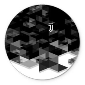 Коврик круглый с принтом Juventus 2018 Geometry Sport в Петрозаводске, резина и полиэстер | круглая форма, изображение наносится на всю лицевую часть | Тематика изображения на принте: fc | juventus | спорт | спортивные | фк | футбол | футбольный клуб | ювентус