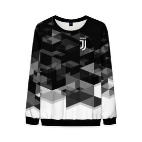 Мужской свитшот 3D с принтом Juventus 2018 Geometry Sport в Петрозаводске, 100% полиэстер с мягким внутренним слоем | круглый вырез горловины, мягкая резинка на манжетах и поясе, свободная посадка по фигуре | fc | juventus | спорт | спортивные | фк | футбол | футбольный клуб | ювентус