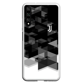 Чехол для Honor 20 с принтом JUVENTUS GEOMETRY SPORT в Петрозаводске, Силикон | Область печати: задняя сторона чехла, без боковых панелей | fc | juventus | спорт | спортивные | фк | футбол | футбольный клуб | ювентус