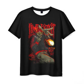 Мужская футболка 3D с принтом Limp Bizkit в Петрозаводске, 100% полиэфир | прямой крой, круглый вырез горловины, длина до линии бедер | lb | limp bizkit | группа | джон отто | лб | лимбизкит | лимп бизкит | лимпбизкит | метал | музыка | ню | нюметал | песни | размякшее печенье | рок | рэп | сэм риверс | уэс борланд | фред дёрст