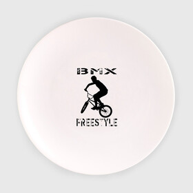Тарелка 3D с принтом BMX FreeStyle в Петрозаводске, фарфор | диаметр - 210 мм
диаметр для нанесения принта - 120 мм | Тематика изображения на принте: bmx | freestyle | велик | велосипед | трюки | экстрим