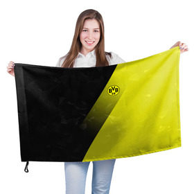 Флаг 3D с принтом FC Borussia 2018 Элита в Петрозаводске, 100% полиэстер | плотность ткани — 95 г/м2, размер — 67 х 109 см. Принт наносится с одной стороны | боруссия | дортмунд