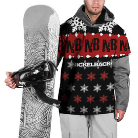 Накидка на куртку 3D с принтом Праздничный Nickelback в Петрозаводске, 100% полиэстер |  | Тематика изображения на принте: nickelback | дэниел адэр | майк крюгер | никелбек | никл бек | новогодний | новый год | райан пик | рождество | чед крюгер