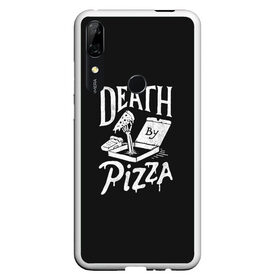 Чехол для Honor P Smart Z с принтом Death By Pizza в Петрозаводске, Силикон | Область печати: задняя сторона чехла, без боковых панелей | Тематика изображения на принте: рука | скелет | умереть от пицы