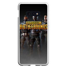 Чехол для Samsung S10E с принтом PUBG Soldiers в Петрозаводске, Силикон | Область печати: задняя сторона чехла, без боковых панелей | playerunknowns battlegrounds | pubg