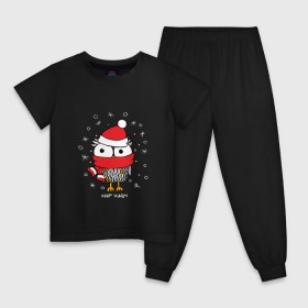 Детская пижама хлопок с принтом Сова в шапке в Петрозаводске, 100% хлопок |  брюки и футболка прямого кроя, без карманов, на брюках мягкая резинка на поясе и по низу штанин
 | Тематика изображения на принте: зима | новый год | подарок | рождество | сова