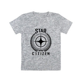 Детская футболка хлопок с принтом Star Citizen в Петрозаводске, 100% хлопок | круглый вырез горловины, полуприлегающий силуэт, длина до линии бедер | Тематика изображения на принте: игра | космический | космос | симулятор