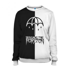 Женский свитшот 3D с принтом Bring Me the Horizon в Петрозаводске, 100% полиэстер с мягким внутренним слоем | круглый вырез горловины, мягкая резинка на манжетах и поясе, свободная посадка по фигуре | bmth | bring me the horizon | бмтх | бринг ми зе хоризон | достань для меня горизон