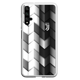 Чехол для Honor 20 с принтом Juventus 2018 Geometry Sport в Петрозаводске, Силикон | Область печати: задняя сторона чехла, без боковых панелей | fc | juventus | спорт | спортивные | фк | футбол | футбольный клуб | ювентус