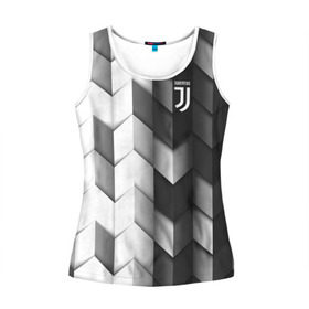 Женская майка 3D с принтом Juventus 2018 Geometry Sport в Петрозаводске, 100% полиэстер | круглая горловина, прямой силуэт, длина до линии бедра | fc | juventus | спорт | спортивные | фк | футбол | футбольный клуб | ювентус