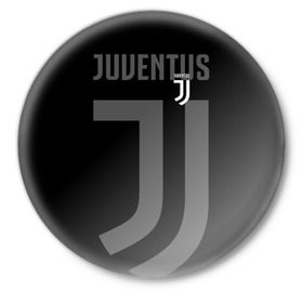 Значок с принтом Juventus 2018 Original в Петрозаводске,  металл | круглая форма, металлическая застежка в виде булавки | fc | juventus | спорт | спортивные | фк | футбол | футбольный клуб | ювентус