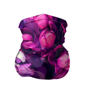 Бандана-труба 3D с принтом цветы в Петрозаводске, 100% полиэстер, ткань с особыми свойствами — Activecool | плотность 150‒180 г/м2; хорошо тянется, но сохраняет форму | botany | bouquet | flowers | fuchsia | leaves | magnolia | peony | pink | vintage | ботаника | букет | винтаж | листья | магнолия | пион | розовый | фуксия | цветы