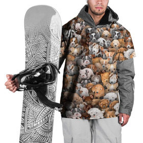 Накидка на куртку 3D с принтом Щенки в Петрозаводске, 100% полиэстер |  | Тематика изображения на принте: бультерьер | корги | мопс | паттерн | пес | питбуль | породы | собака | собачка | хаски | щенок