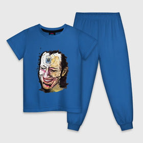 Детская пижама хлопок с принтом Кровосток в Петрозаводске, 100% хлопок |  брюки и футболка прямого кроя, без карманов, на брюках мягкая резинка на поясе и по низу штанин
 | Тематика изображения на принте: кровосток