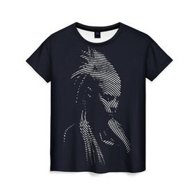 Женская футболка 3D с принтом Йоланди Фиссер в Петрозаводске, 100% полиэфир ( синтетическое хлопкоподобное полотно) | прямой крой, круглый вырез горловины, длина до линии бедер | die antwoord | yolandi visser |   | йоланди фиссер