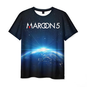 Мужская футболка 3D с принтом Maroon 5 в Петрозаводске, 100% полиэфир | прямой крой, круглый вырез горловины, длина до линии бедер | adam | levine | maroon 5 | адам | левин | марун 5