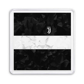 Магнит 55*55 с принтом Juventus 2018 White Line в Петрозаводске, Пластик | Размер: 65*65 мм; Размер печати: 55*55 мм | fc | juventus | спорт | спортивные | фк | футбол | футбольный клуб | ювентус