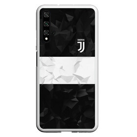 Чехол для Honor 20 с принтом Juventus White Line в Петрозаводске, Силикон | Область печати: задняя сторона чехла, без боковых панелей | Тематика изображения на принте: fc | juventus | спорт | спортивные | фк | футбол | футбольный клуб | ювентус