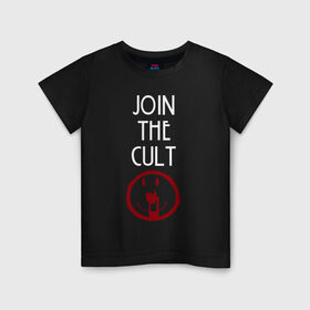 Детская футболка хлопок с принтом Cult в Петрозаводске, 100% хлопок | круглый вырез горловины, полуприлегающий силуэт, длина до линии бедер | ahs | american horror story | американская история ужасов