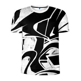 Мужская футболка 3D спортивная с принтом Городское граффити в Петрозаводске, 100% полиэстер с улучшенными характеристиками | приталенный силуэт, круглая горловина, широкие плечи, сужается к линии бедра | color | graffity | urban | город | граффити | краски | уличное искусство