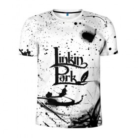 Мужская футболка 3D спортивная с принтом Linkin Park в Петрозаводске, 100% полиэстер с улучшенными характеристиками | приталенный силуэт, круглая горловина, широкие плечи, сужается к линии бедра | chester bennington | linkin park | беннингтон честер | линкин парк
