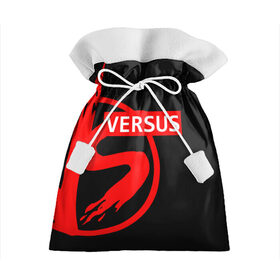Подарочный 3D мешок с принтом VERSUS BATTLE RED в Петрозаводске, 100% полиэстер | Размер: 29*39 см | battle | versus | батл | версус