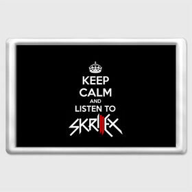 Магнит 45*70 с принтом Skrillex keep calm в Петрозаводске, Пластик | Размер: 78*52 мм; Размер печати: 70*45 | dub step | dubstep | keep calm | skrillex | даб степ | дабстеп | диджей | драм энд басс | скрилекс