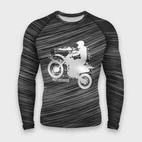 Мужской рашгард 3D с принтом Motocross в Петрозаводске,  |  | motorbike | motorcycle | race | rider | ryder | speed | байк | гонки | гонщик | мото | мотобайк | мотоцикл | райдер | скорость