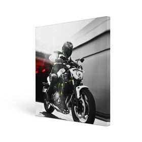 Холст квадратный с принтом Kawasaki в Петрозаводске, 100% ПВХ |  | motorbike | motorcycle | race | rider | ryder | speed | yamaha | байк | гонки | гонщик | кавасаки | мото | мотобайк | мотоцикл | райдер | скорость | ямаха