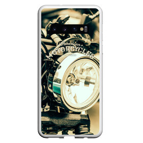 Чехол для Samsung Galaxy S10 с принтом Vintage motocycle в Петрозаводске, Силикон | Область печати: задняя сторона чехла, без боковых панелей | Тематика изображения на принте: harley | motorbike | motorcycle | race | rider | ryder | speed | байк | гонки | гонщик | мото | мотобайк | мотоцикл | райдер | скорость | харлей