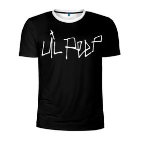 Мужская футболка 3D спортивная с принтом LiL PEEP в Петрозаводске, 100% полиэстер с улучшенными характеристиками | приталенный силуэт, круглая горловина, широкие плечи, сужается к линии бедра | lil peep | лил пип