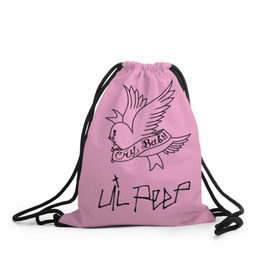 Рюкзак-мешок 3D с принтом LIL PEEP. Cry Baby в Петрозаводске, 100% полиэстер | плотность ткани — 200 г/м2, размер — 35 х 45 см; лямки — толстые шнурки, застежка на шнуровке, без карманов и подкладки | lil peep. cry baby | лил пип