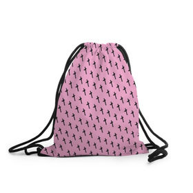 Рюкзак-мешок 3D с принтом LiL PEEP Pattern в Петрозаводске, 100% полиэстер | плотность ткани — 200 г/м2, размер — 35 х 45 см; лямки — толстые шнурки, застежка на шнуровке, без карманов и подкладки | lil peep. cry baby | лил пип