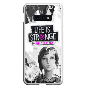 Чехол для Samsung S10E с принтом Chloe Life is Strange в Петрозаводске, Силикон | Область печати: задняя сторона чехла, без боковых панелей | Тематика изображения на принте: before the storm | black and white | chloe | grunge | life is strange | pink | punk | гранж | розовый | хлоя | черно белое