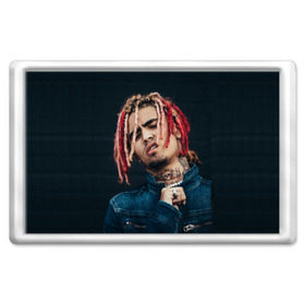 Магнит 45*70 с принтом Lil Pump в Петрозаводске, Пластик | Размер: 78*52 мм; Размер печати: 70*45 | esketit | esskeetit | gang | lil | pump | rap | качер | лил | маленький | насос | памп | репер | рэпер | рэппер | с дредами | эшкере | эшкерее | эшкереее | эшкерееее | эщкере | эщкерее | эщкереее | эщкерееее